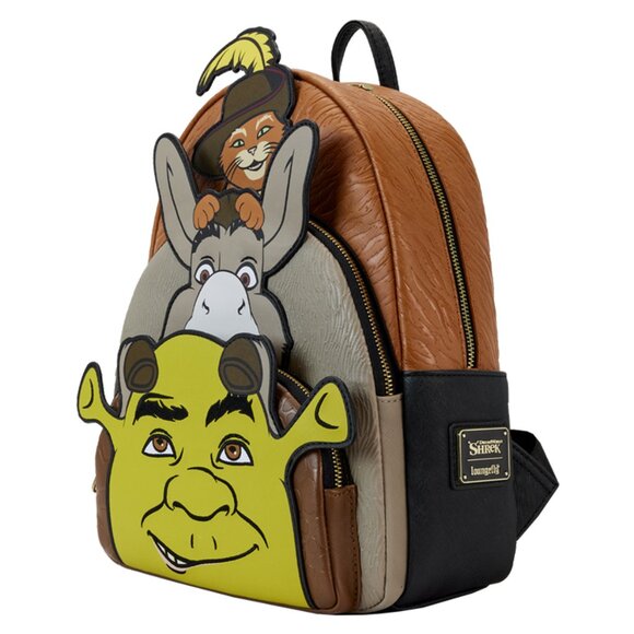 Shrek, Donkey, & Puss in Boots Trio Exclusive Triple Pocket Mini Backpack